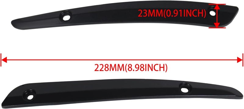 KAKABAS Front Road Glide Windshield Side Trim, Split Windscreen Side Molding Trim Kit Compatible with Harley 2015-2023 Road Glide Ultra FLTRU FLTRX Special FLTRXS(2PCS) - Image 4